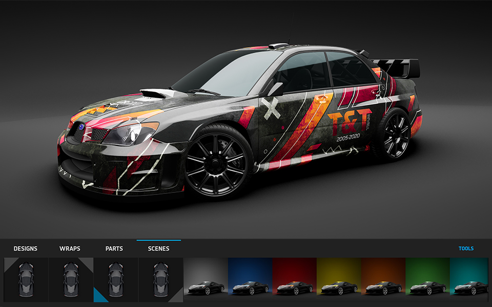 3D Changer car wrap configurator Virtual Reality / Configurators